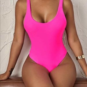 NEVER WORN Hot Pink One-Piece Bathing Suit